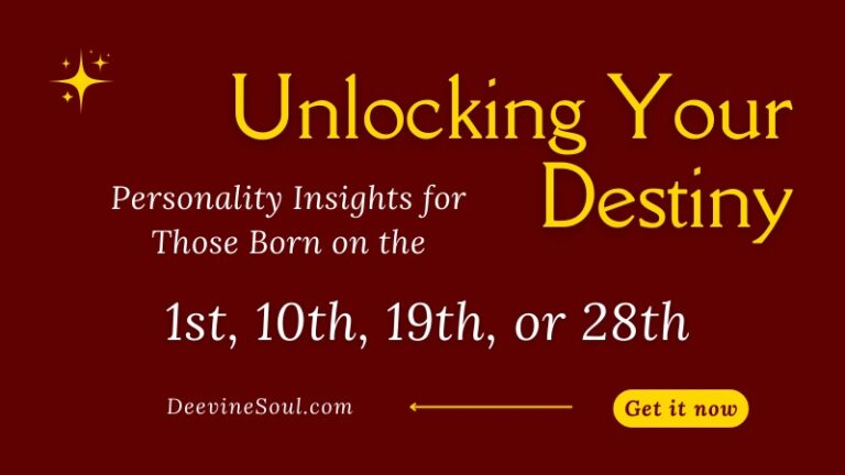 Numerology for Those Born on the 1 10 19 28